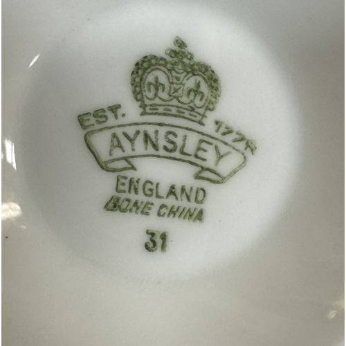 55 - A twelve place setting Aynsley tea set, (36 pieces), COLLECT ONLY.