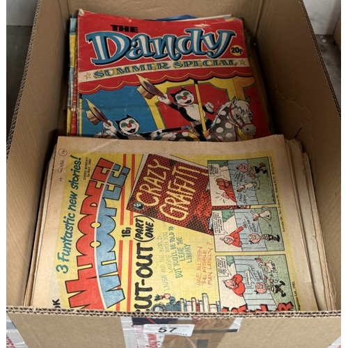 57 - A quantity of vintage comics