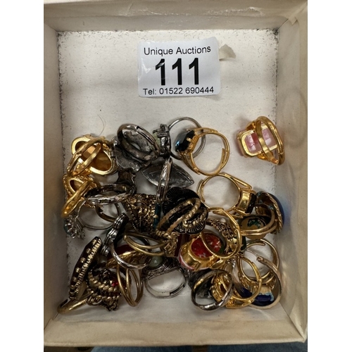 111 - A quantity of costume jewellery