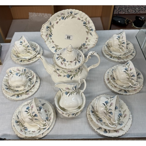 88 - A Royal Albert 'Brigadoon' 23 piece tea set