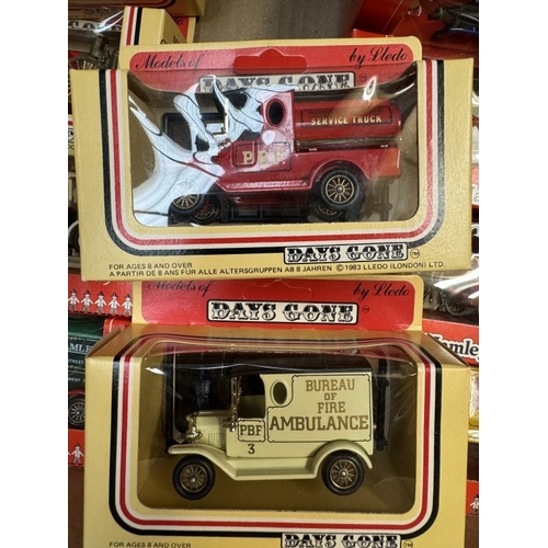 99 - 10 Lledo Days Gone vehicles in boxes