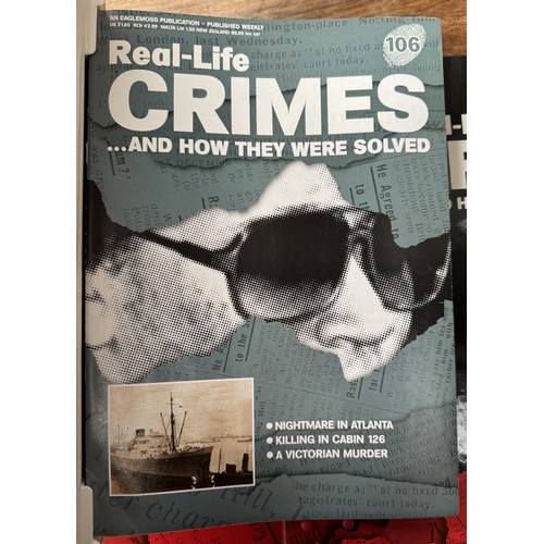 72 - A set of Real Life Crimes magazines in folders