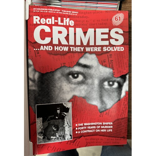 72 - A set of Real Life Crimes magazines in folders