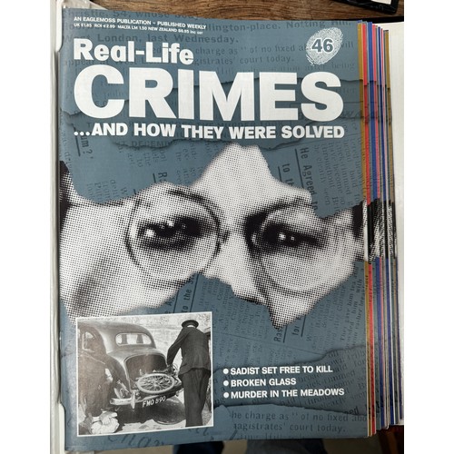 72 - A set of Real Life Crimes magazines in folders