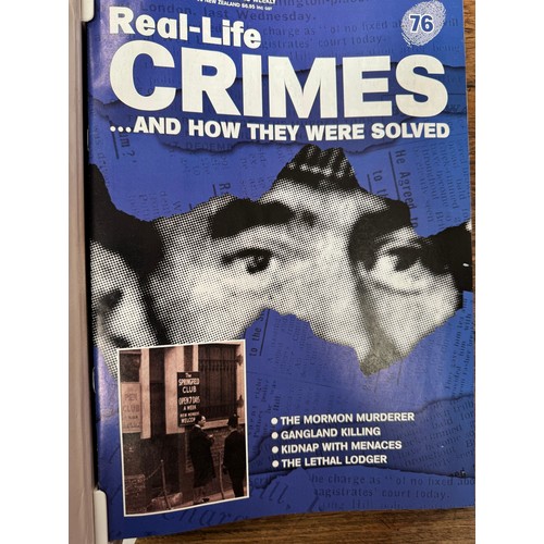 72 - A set of Real Life Crimes magazines in folders