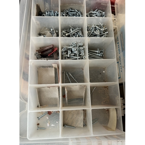 328 - A large box of screws etc