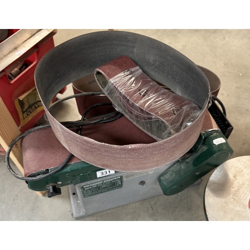 331 - A Record Power BPS 150 belt DWC sander