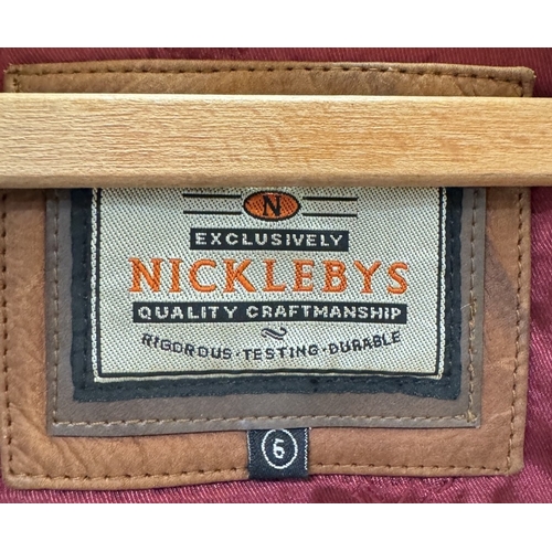 341 - A Tan brown suede coat by Nicklebys