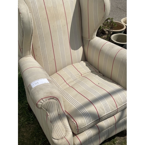 250A - A cream armchair A/F