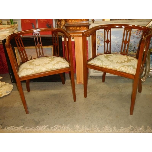 1618 - A  pair of hoop back bedroom chairs, COLLECT ONLY.