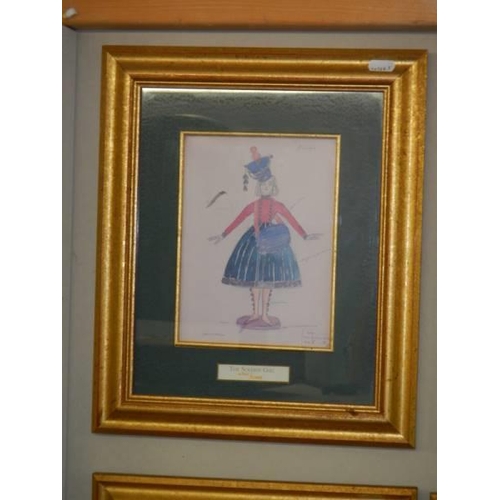 1655 - A set if 8 framed and glazed limited edition prints - The original designs of The Bolshoi Nutcracker... 