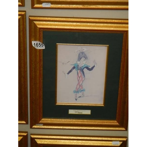 1655 - A set if 8 framed and glazed limited edition prints - The original designs of The Bolshoi Nutcracker... 