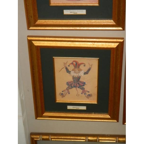 1655 - A set if 8 framed and glazed limited edition prints - The original designs of The Bolshoi Nutcracker... 