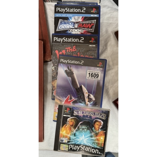 1609 - A quantity of PlayStation 2 games