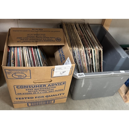 1631 - Two boxes of LP records