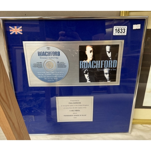 1633 - A Celine Dion with Bee Gees & Roachford framed CDs