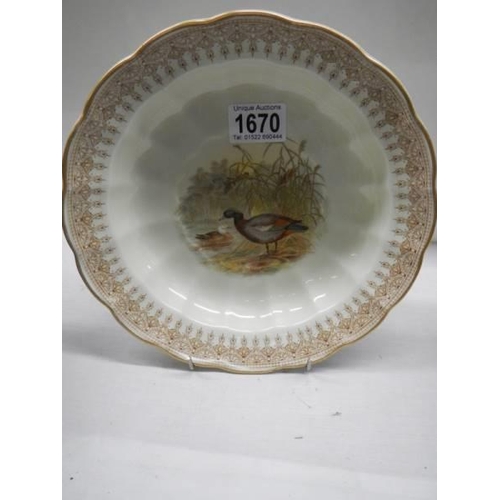 1670 - A Royal Worcester plate for T. Goode & Co., London