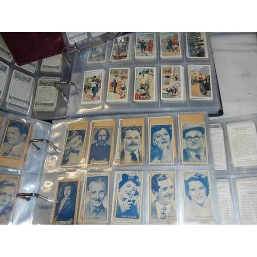 1680 - Nine albums of part sets of cigarette cards.