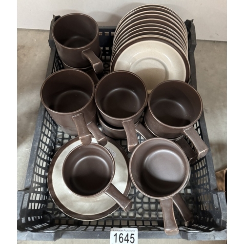 1645 - A quantity of Doverstone including Soup bowls & saucers