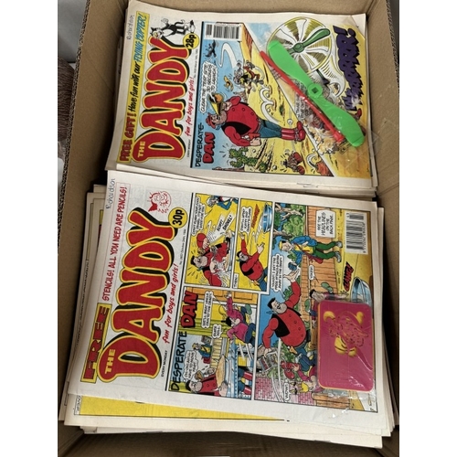 1650 - A large box of 1990s Dandy comics