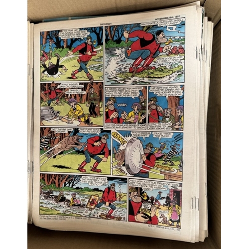 1650 - A large box of 1990s Dandy comics