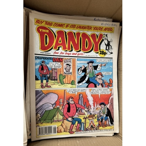 1650 - A large box of 1990s Dandy comics