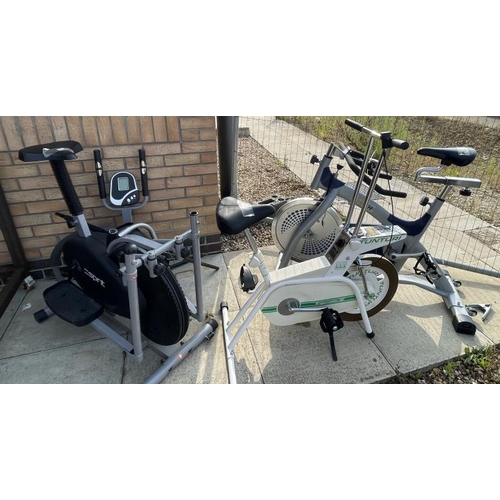 1704 - Three fitness bikes A/F