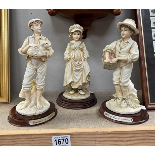 1670 - Three Leonardo Country & Farming figurines