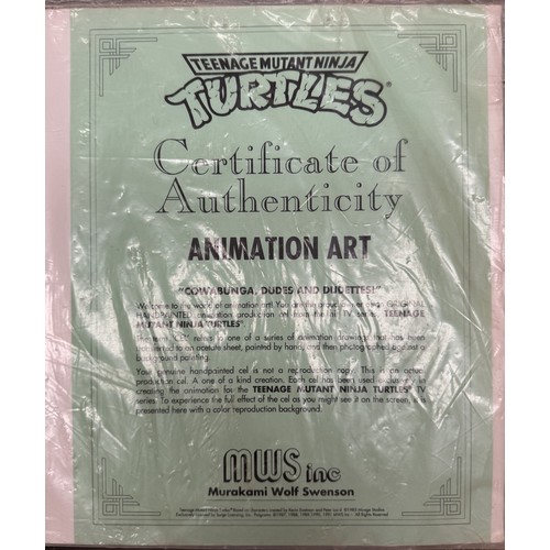 7 - An original hand painted Cel from TMNT Teenage Mutant Ninja Turtles