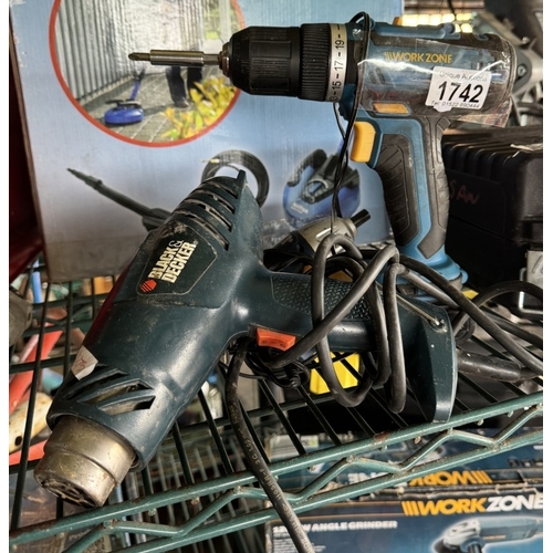 1742 - An electric drill & A heat gun