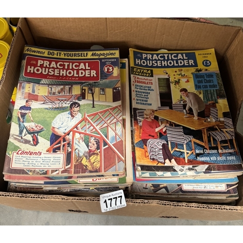 1777 - A box of vintage practical household magazines