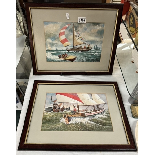 1797 - Two framed & glazed Thelwell prints