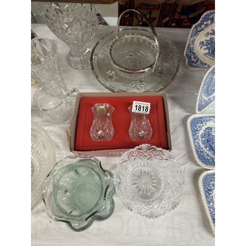 1818 - A quantity of glassware including crystal