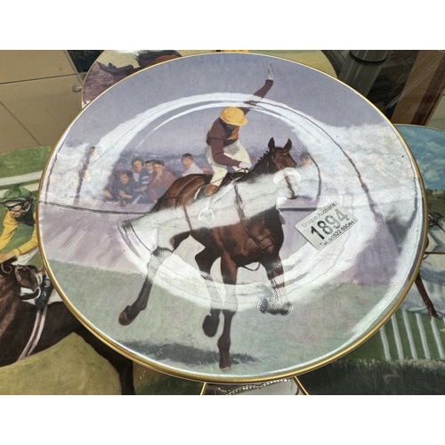 1894 - A quantity of horse racing related plates