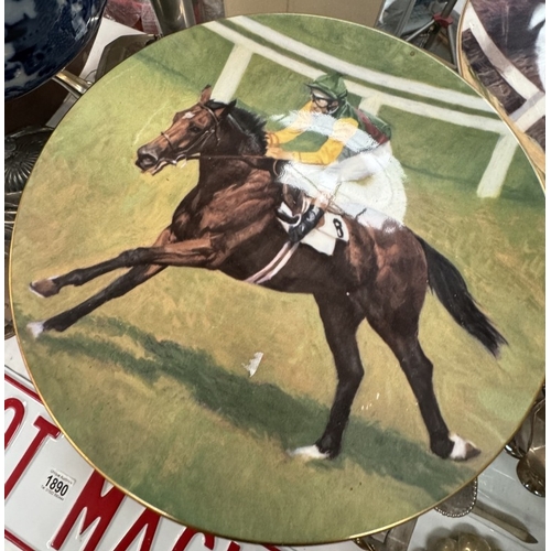 1894 - A quantity of horse racing related plates