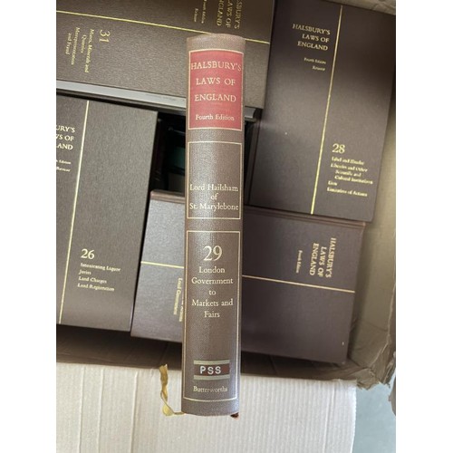 1620A - A Large collection of 35 + boxes of Law books - Collect only