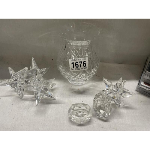 1676 - A collection of cut glass in lovely condition