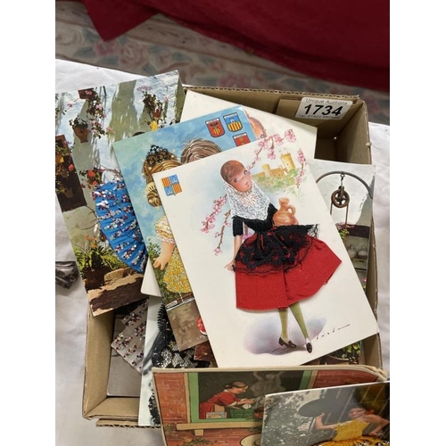 1734 - A large lot of postcards