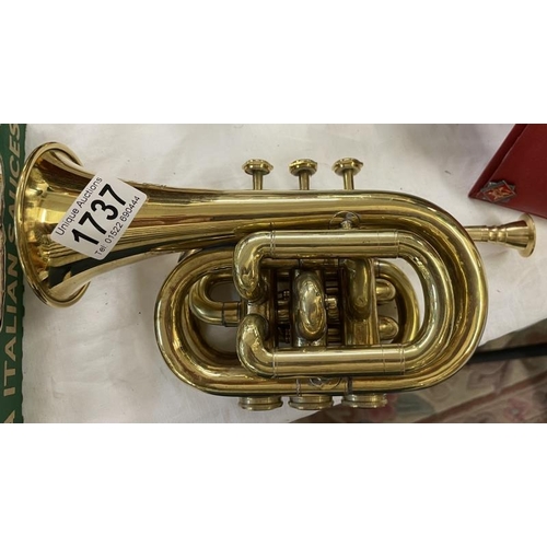 1737 - A brass cornet