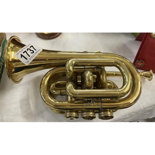 1737 - A brass cornet