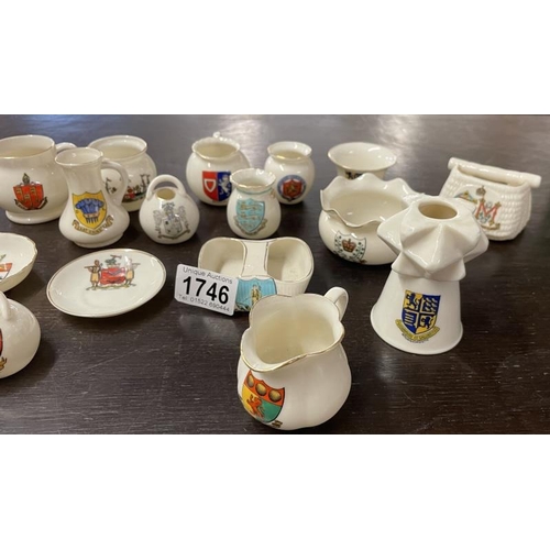 1746 - A collection of crested china collectables