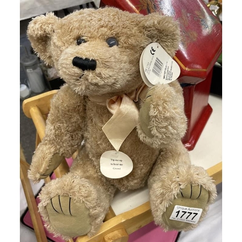 1777 - A Teddy Bear with bow ' Simply Soft Collection'