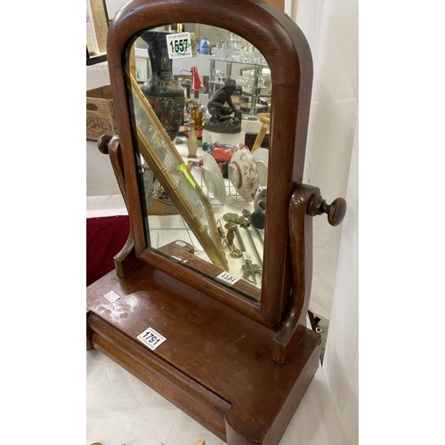 1791 - A Victorian mahogany toilet mirror, COLLECT ONLY.