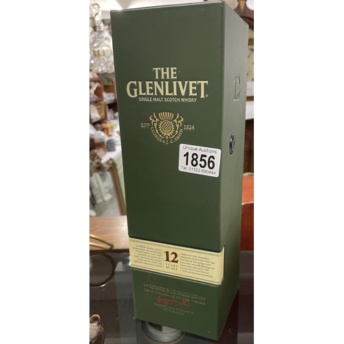 1856 - A boxed Glenlivet 12 year single malt Scotch whisky.