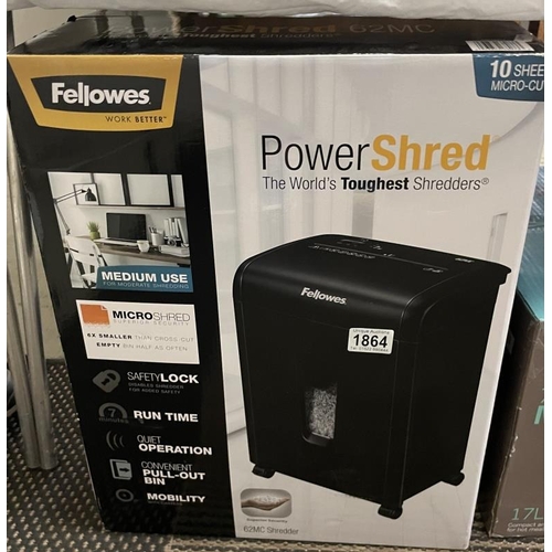 1864 - A new & boxed Fellowes power shred 62MC