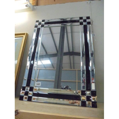 1448 - A good quality modern wall mirror, COLLECT ONLY.