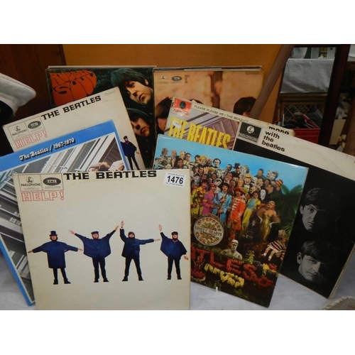 1476 - A collection of LP records, Beatles, Kate Bush, Rolling stones etc., in good condition.