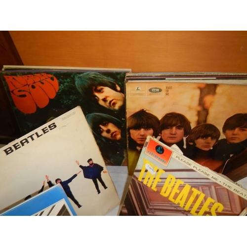 1476 - A collection of LP records, Beatles, Kate Bush, Rolling stones etc., in good condition.