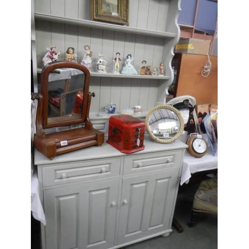 1479 - A two door painted pine dresser, COLLECT ONLY.