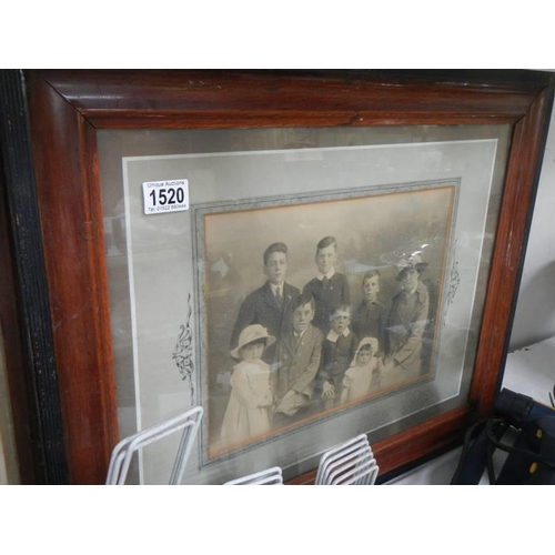 1520 - Two early 20th century framed and glazed photographs, COLLECT ONLY.